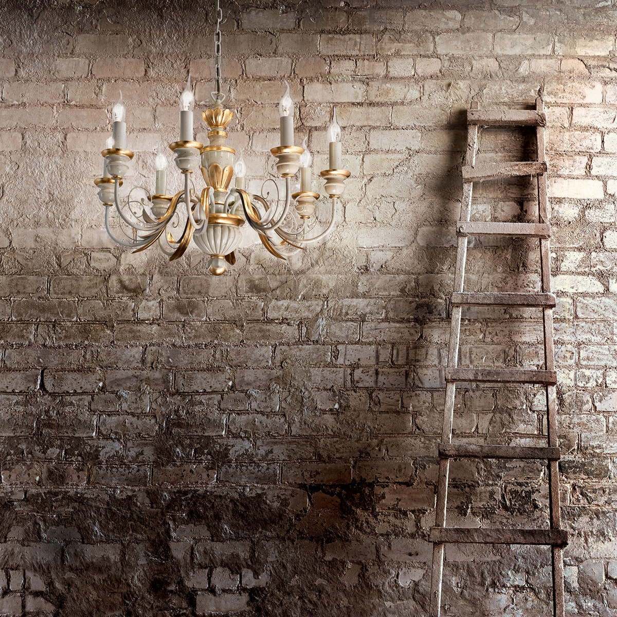 Lustră Ideal Lux Firenze SP5, alb, 12865