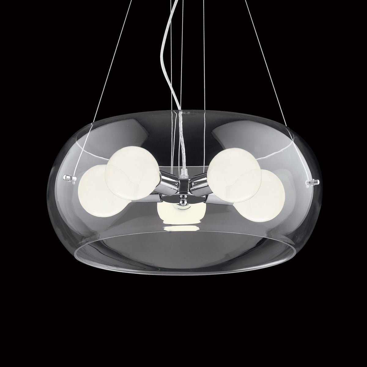 Lustră Ideal Lux Audi-10 SP5, transparent, 16863