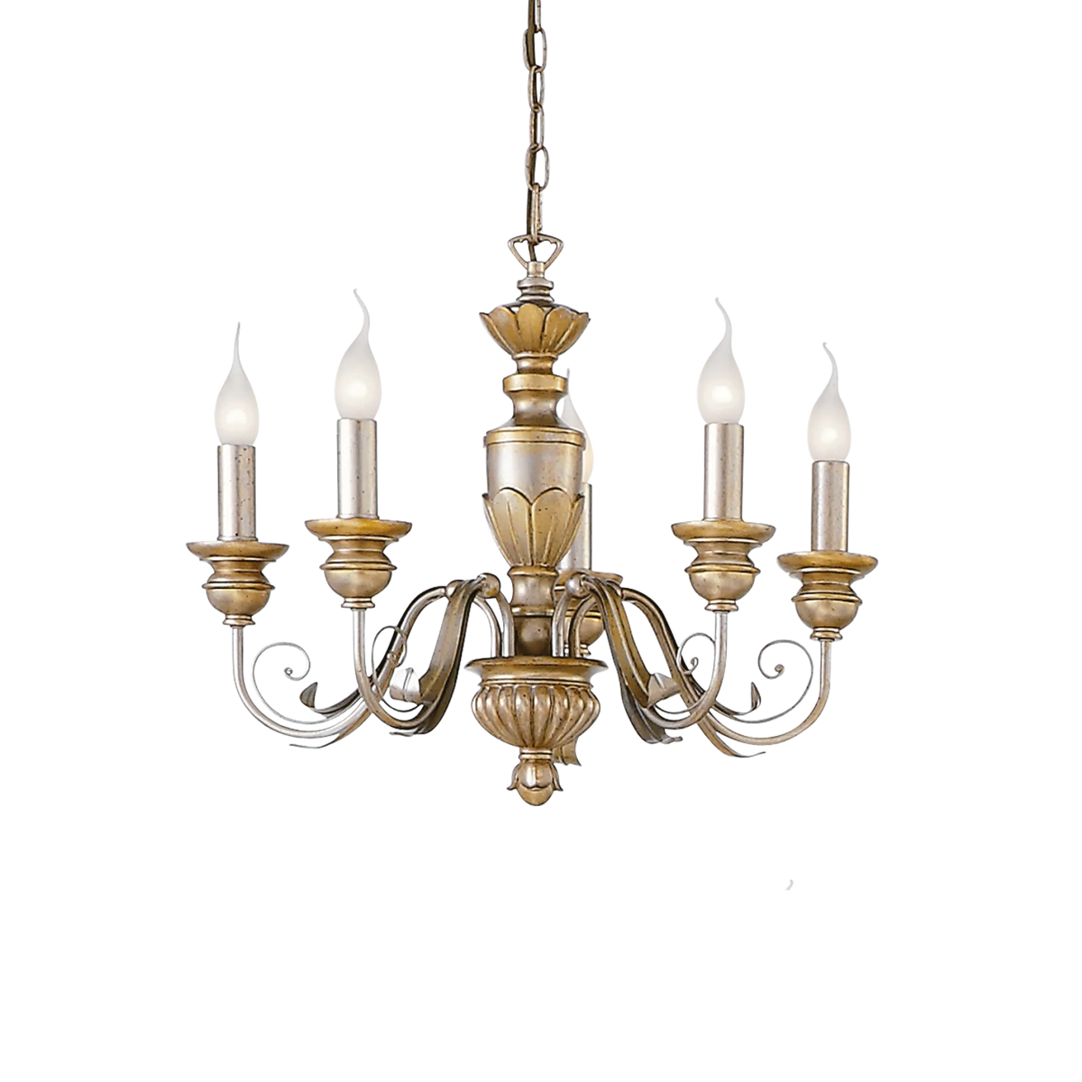 Lustră Ideal Lux Firenze SP5, auriu, 20822