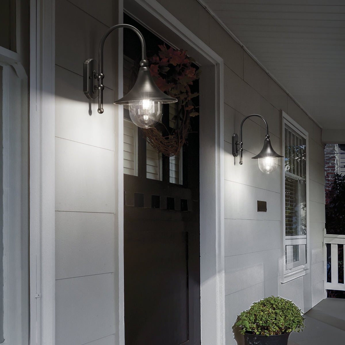 Aplică de exterior Ideal Lux Cima AP1, negru, 24134