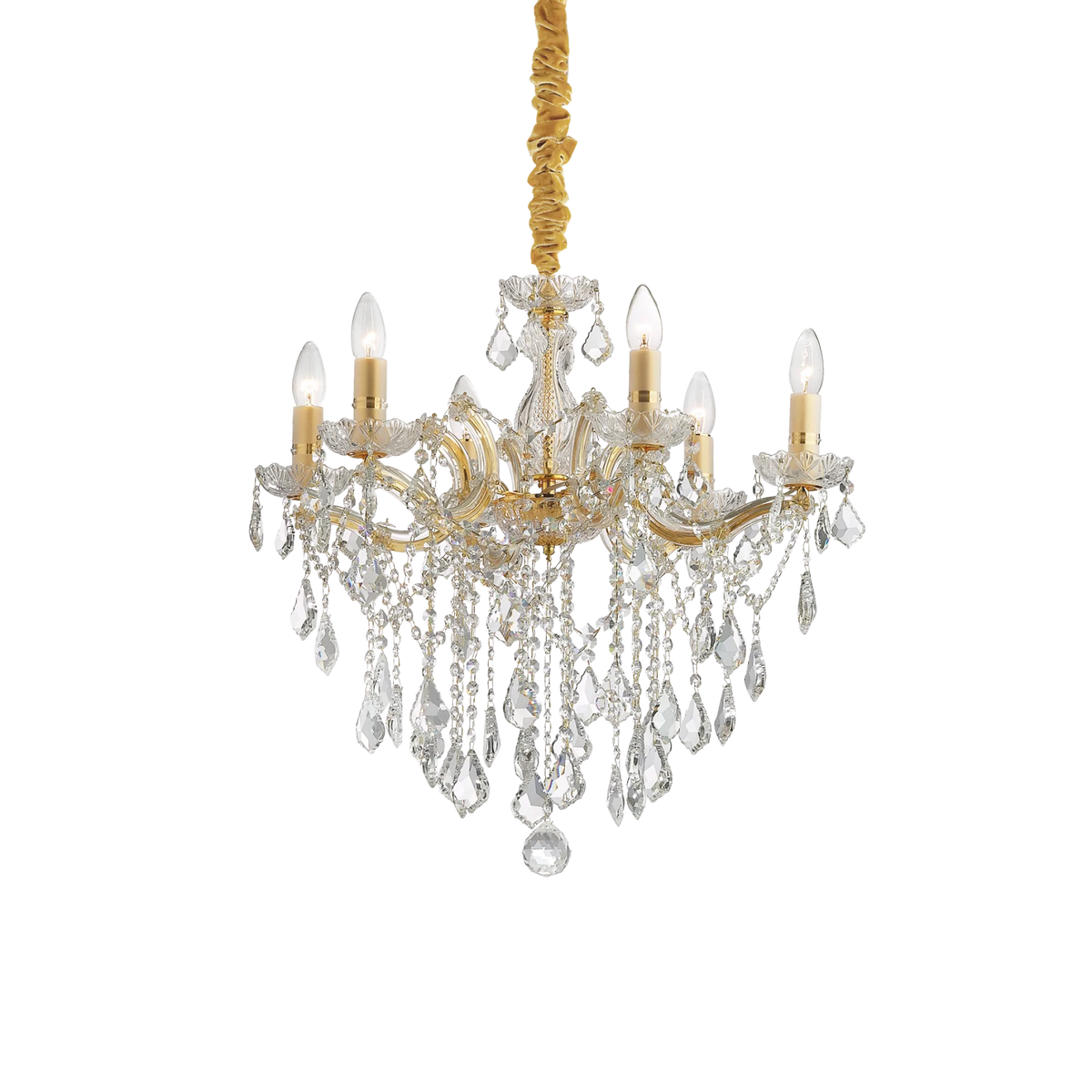 Lustră Ideal Lux Florian SP6, auriu, 35635