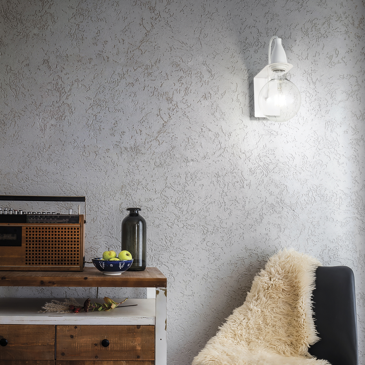 Aplică Ideal Lux Minimal AP1, alb, 45191