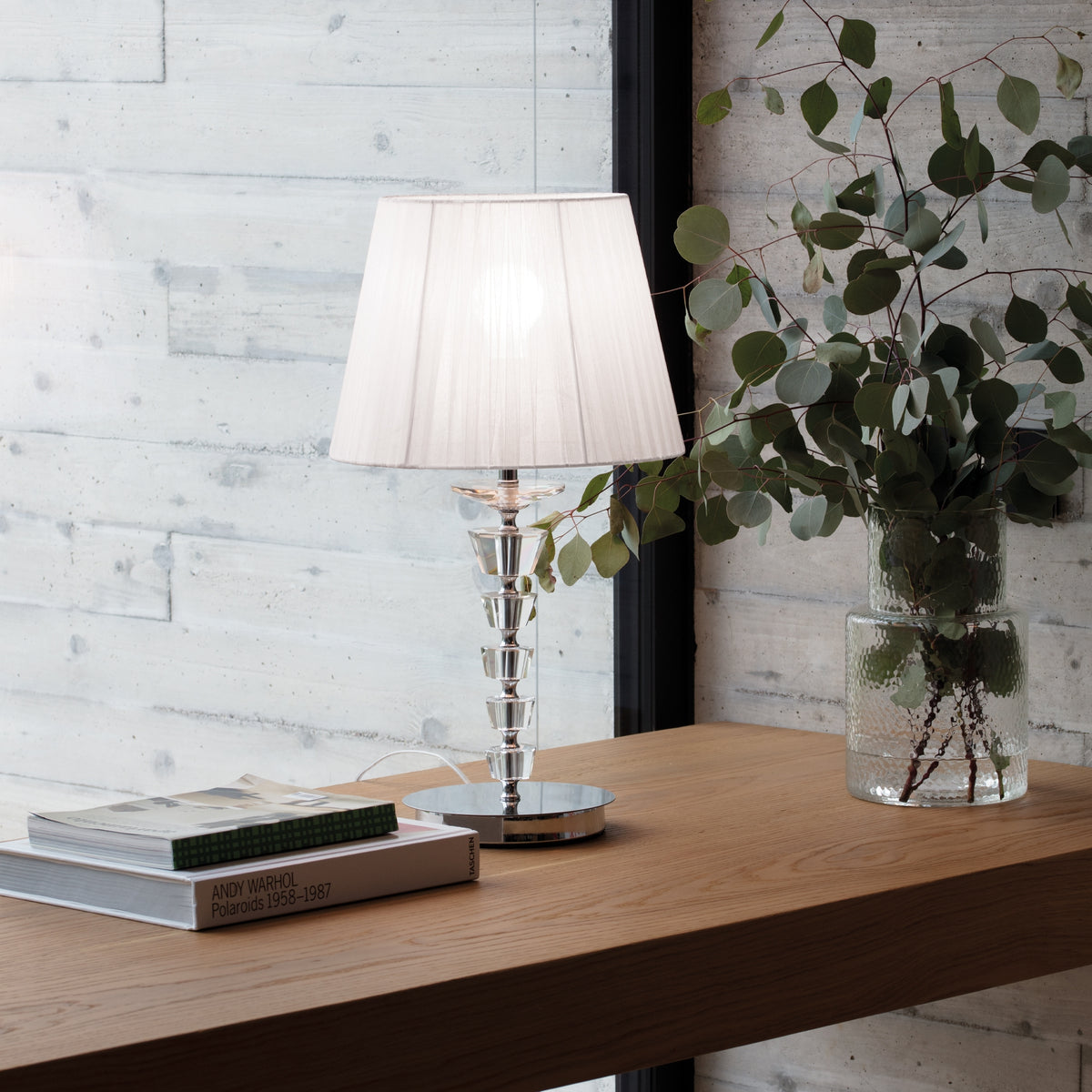 Veioză Ideal Lux Pegaso TL1 Small, alb, 59266
