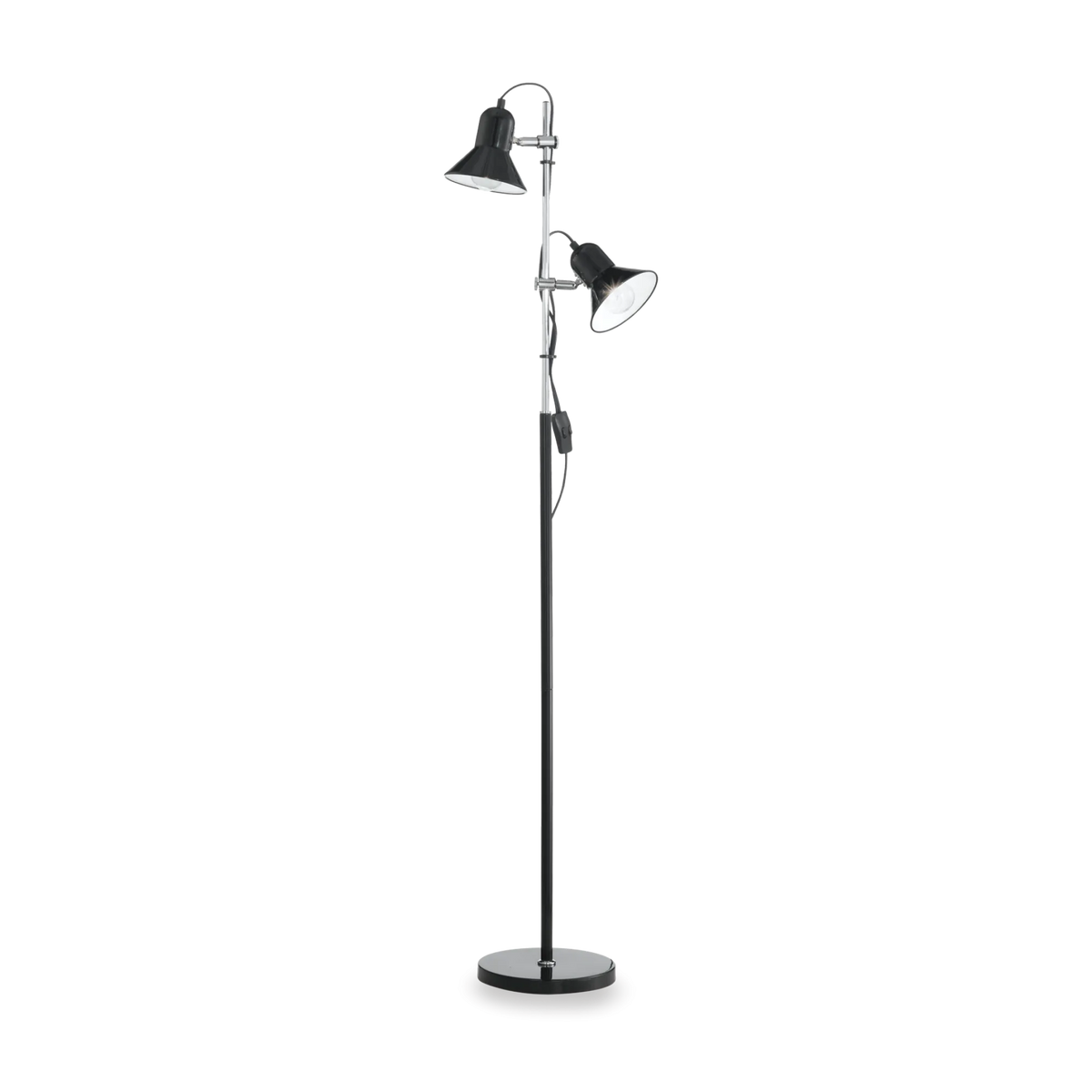 Lampadar Ideal Lux Polly PT2, negru, 61139