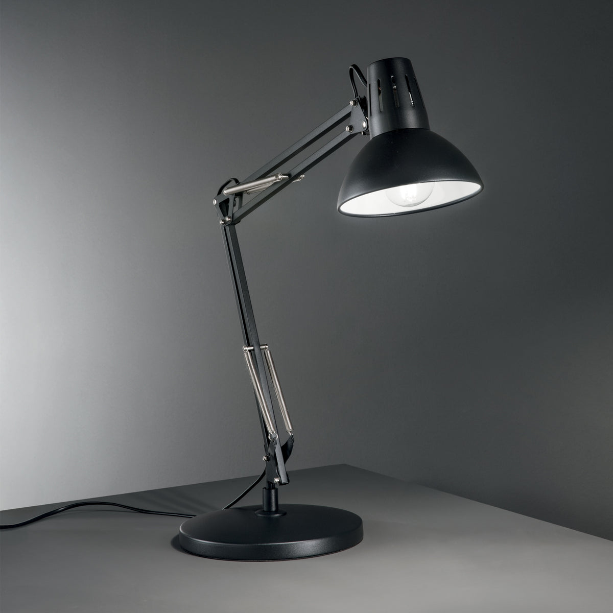 Veioză Ideal Lux Lampadar Wally TL1 Total White, 193991