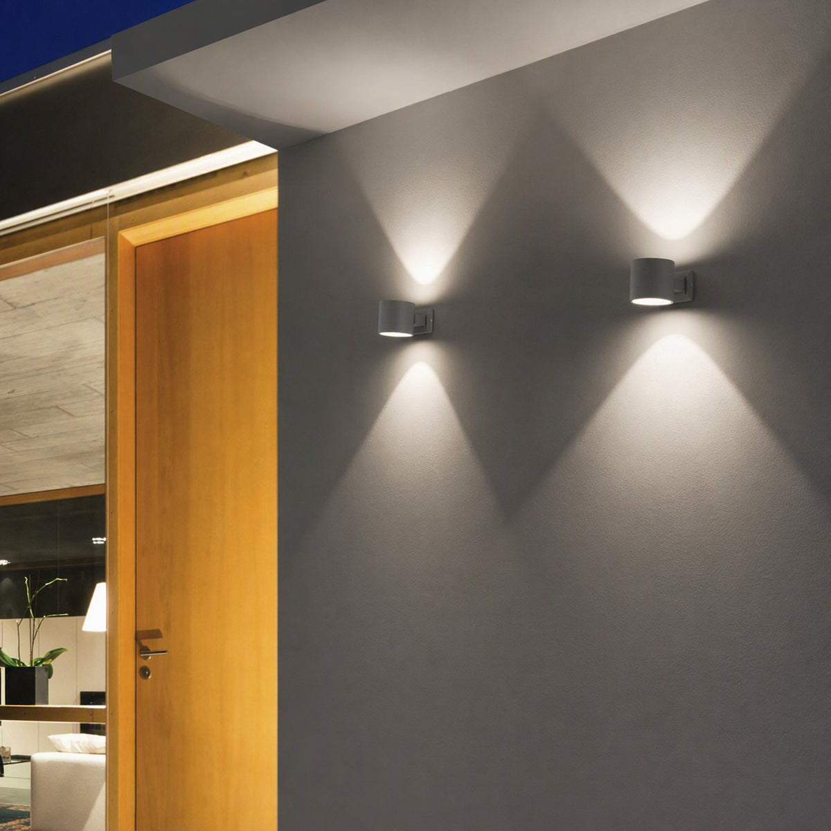 Aplică de exterior Ideal Lux Snif AP1 Round, gri, 61474