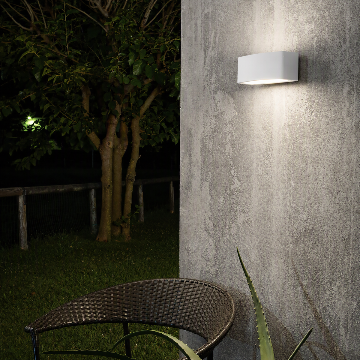 Aplică de exterior Ideal Lux Andromeda AP1, alb, 66868