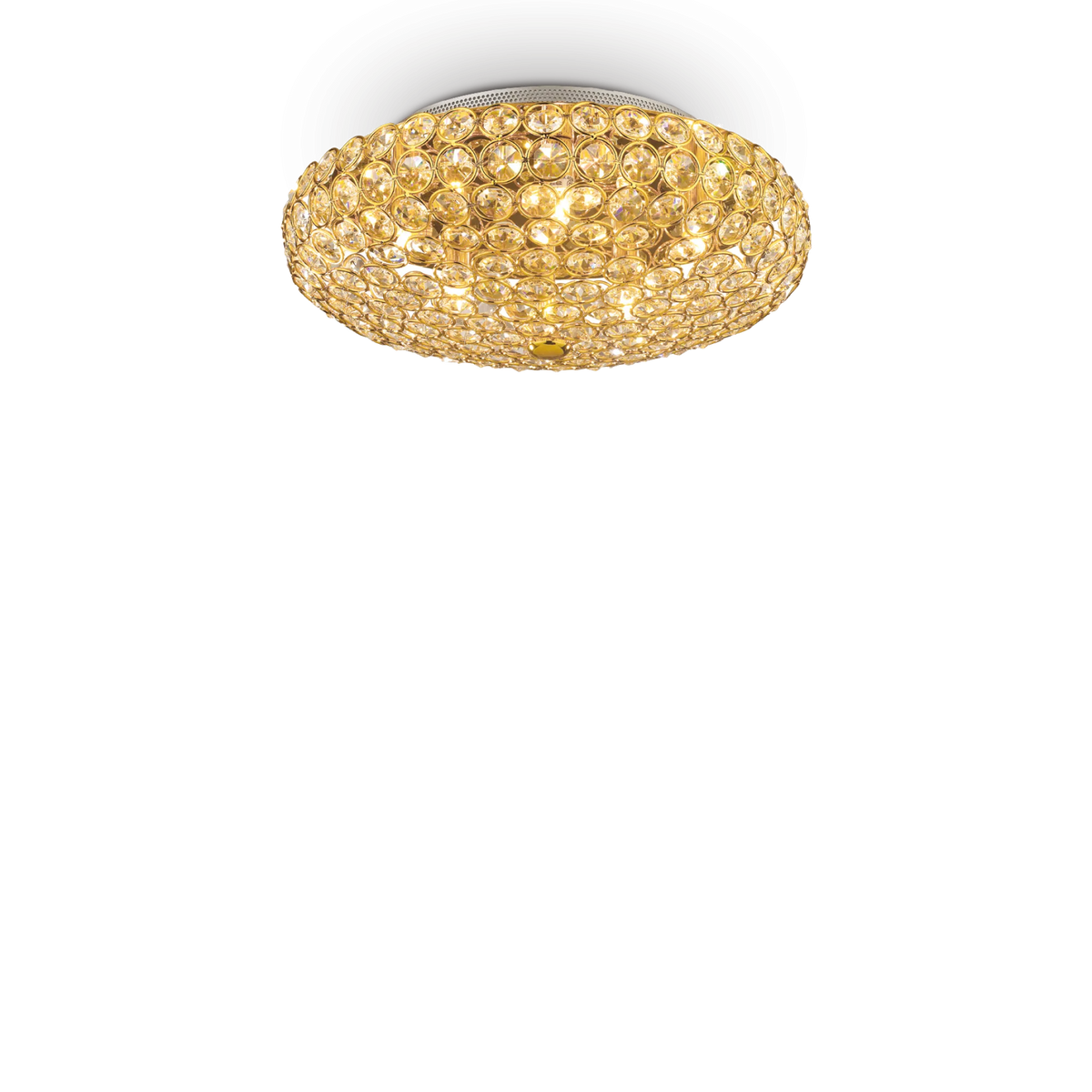 Plafonieră Ideal Lux King PL5, auriu, 73187