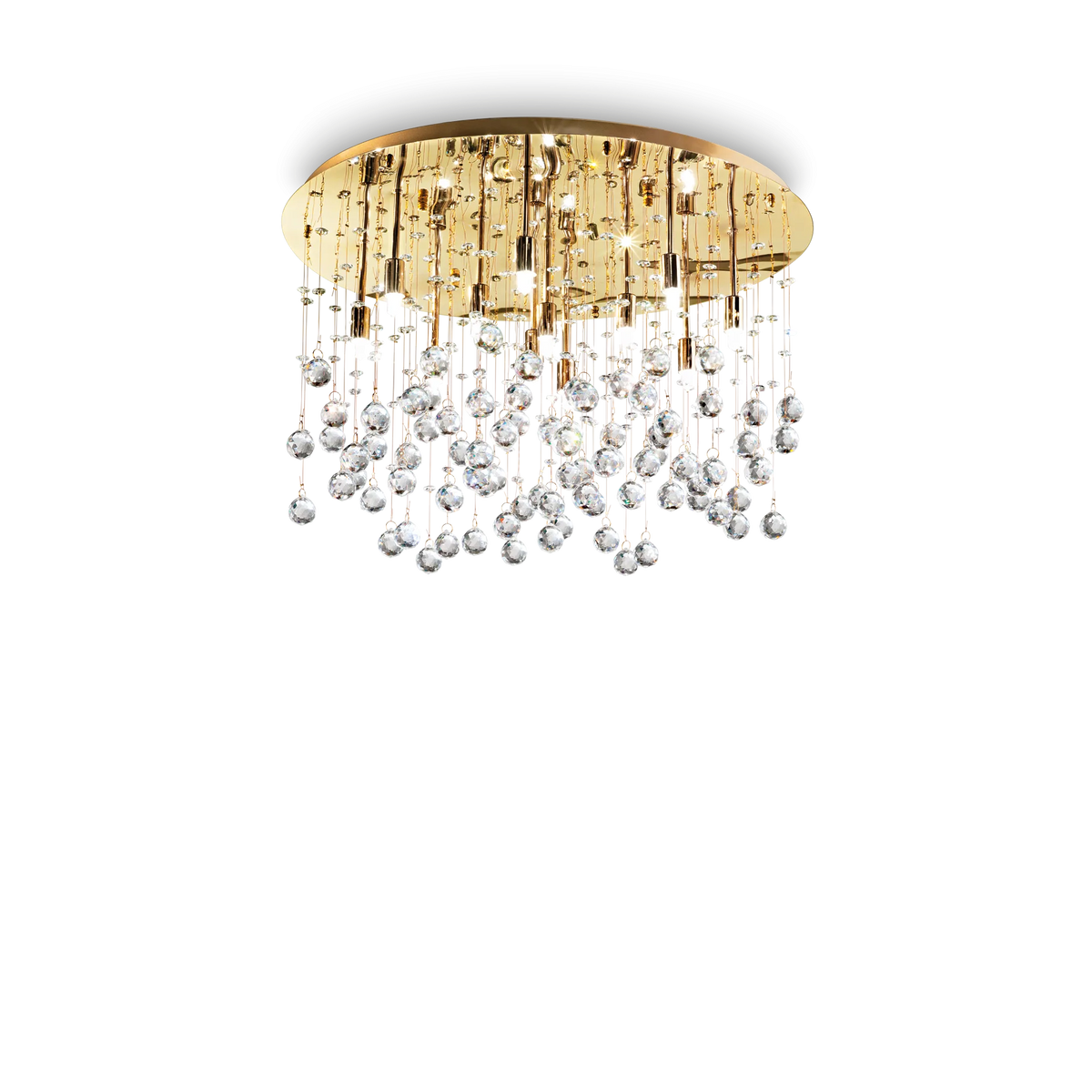 Plafonieră Ideal Lux Moonlight PL12, auriu, 82783