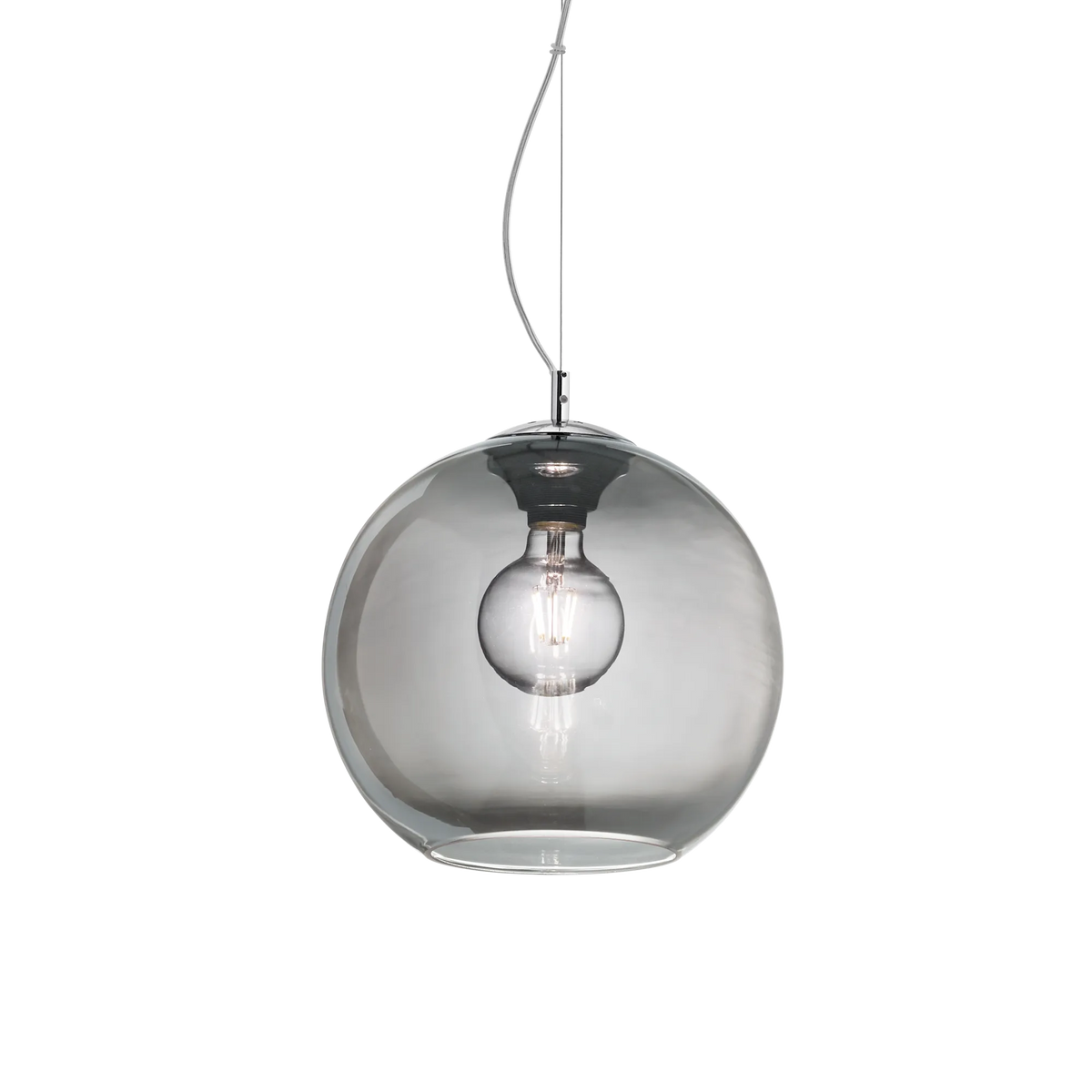 Pendul Ideal Lux Nemo SP1, fumuriu, Ø30 cm, 94236