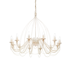 Lustră Ideal Lux Corte SP12, alb, 97664