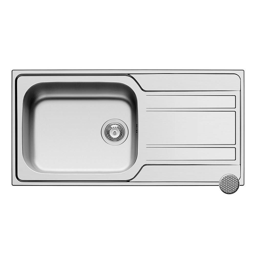 Chiuveta Pyramis INOX ZEDA EXTRA 1B 1D (1000x500mm) 107152501ACC