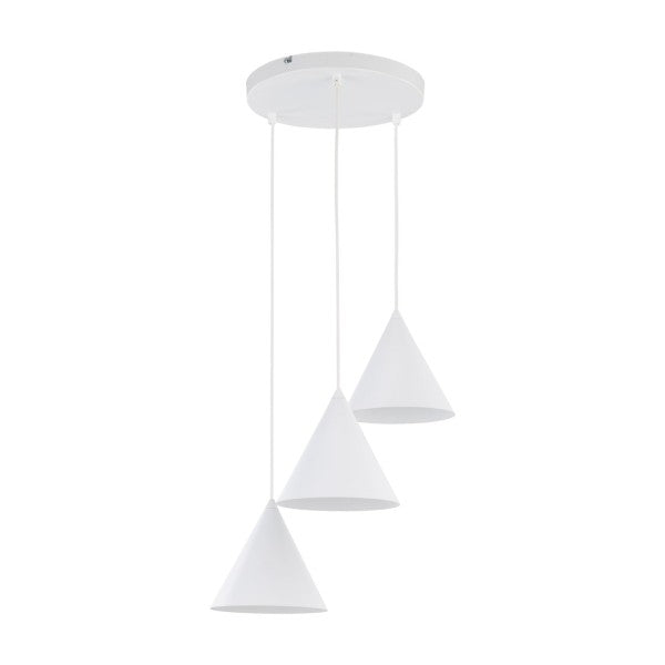 Lustră TK Lighting Cono 3 S, alb, 10012