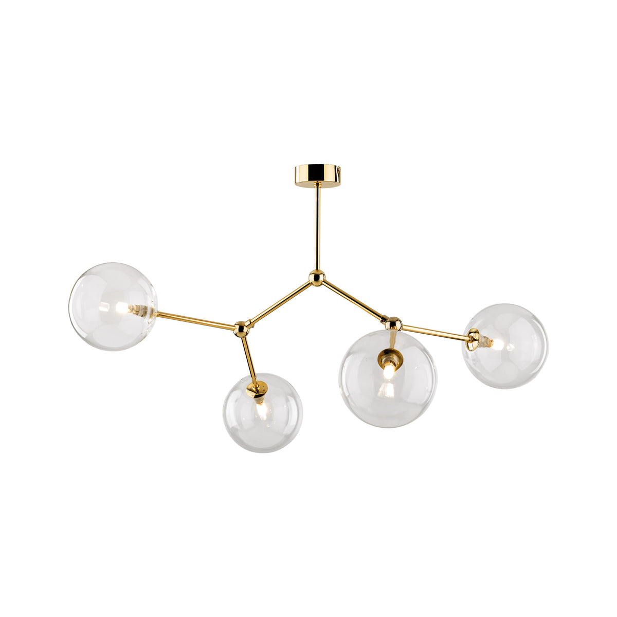 Plafonieră TK Lighting Fairy, auriu, 4 x G9, 10070