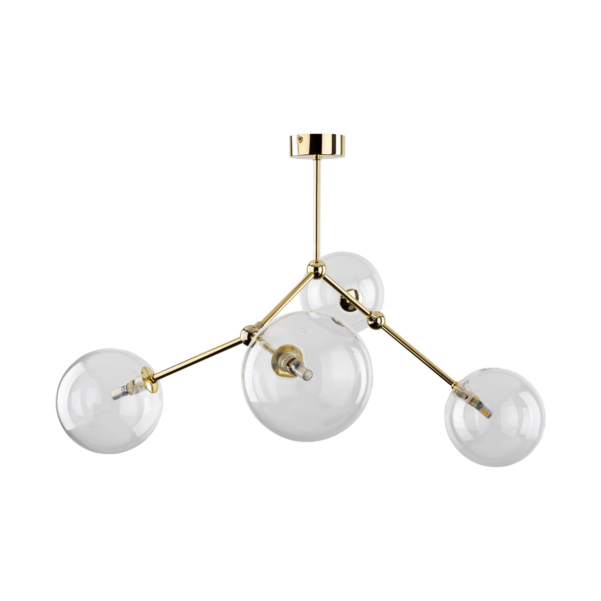 Plafonieră TK Lighting Fairy, auriu, 4 x G9, 10070