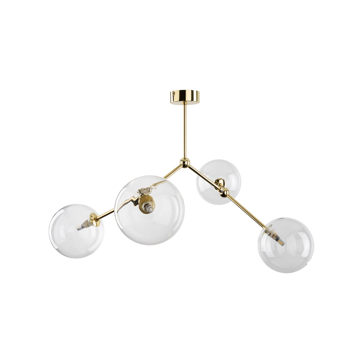 Plafonieră TK Lighting Fairy, auriu, 4 x G9, 10070