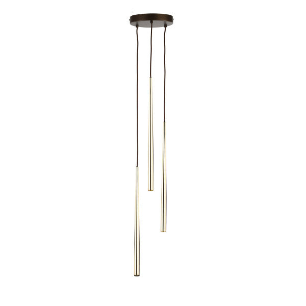 Lustră TK Lighting Piano, negru/auriu, 10117