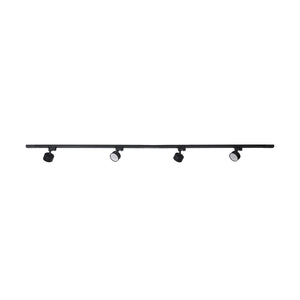 Spot pe șină TK Lighting Tracer Avia Set 4, negru, 10138