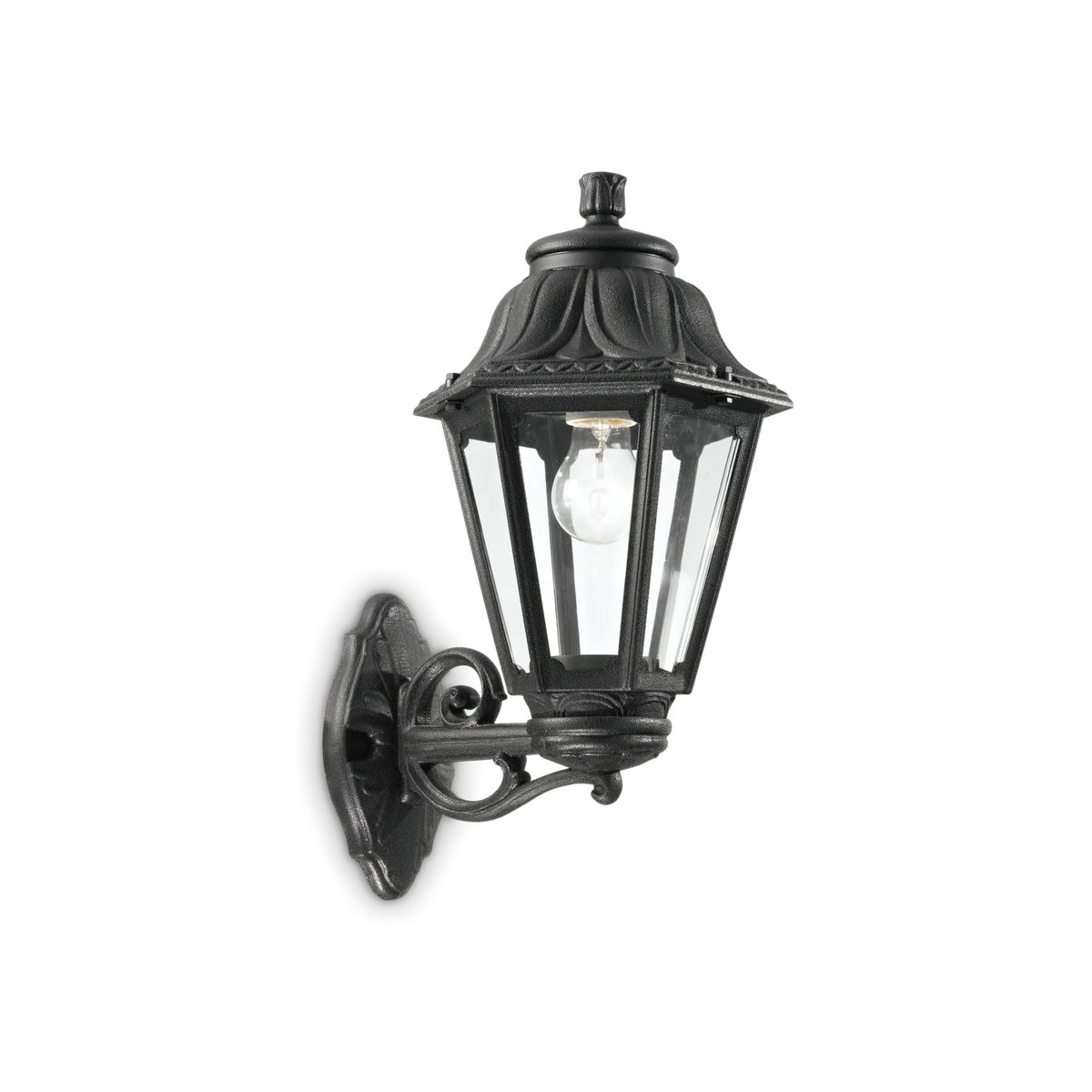 Aplică de exterior Ideal Lux Dafne AP1 Big, negru, 101491