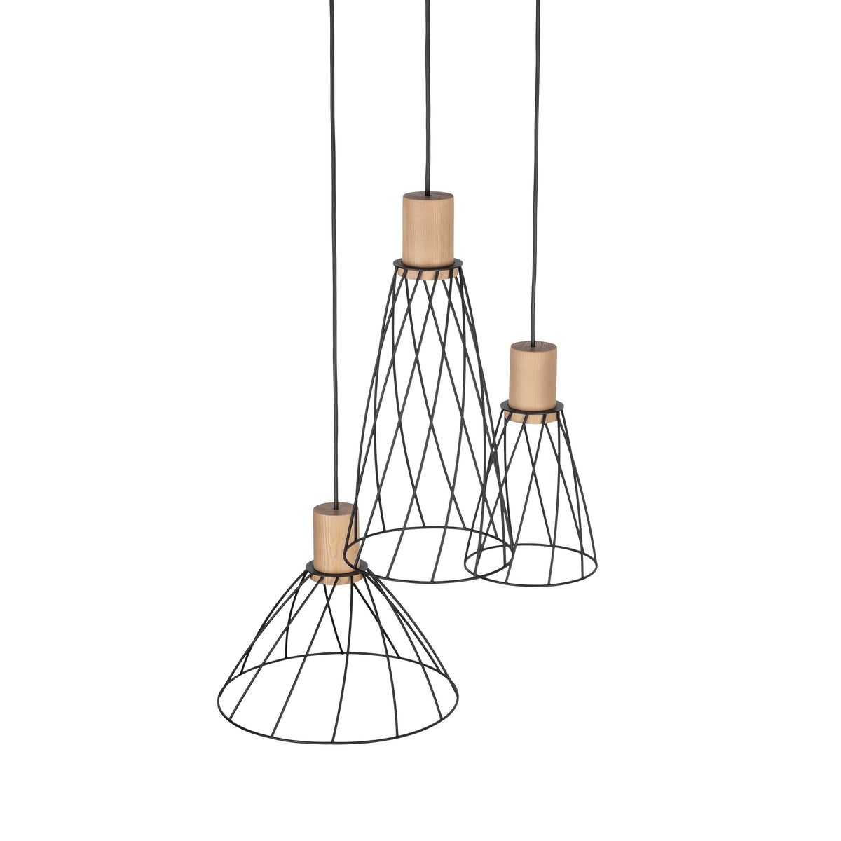 Lampadar suspendată Modesto Wood 3 10188 TK 10188