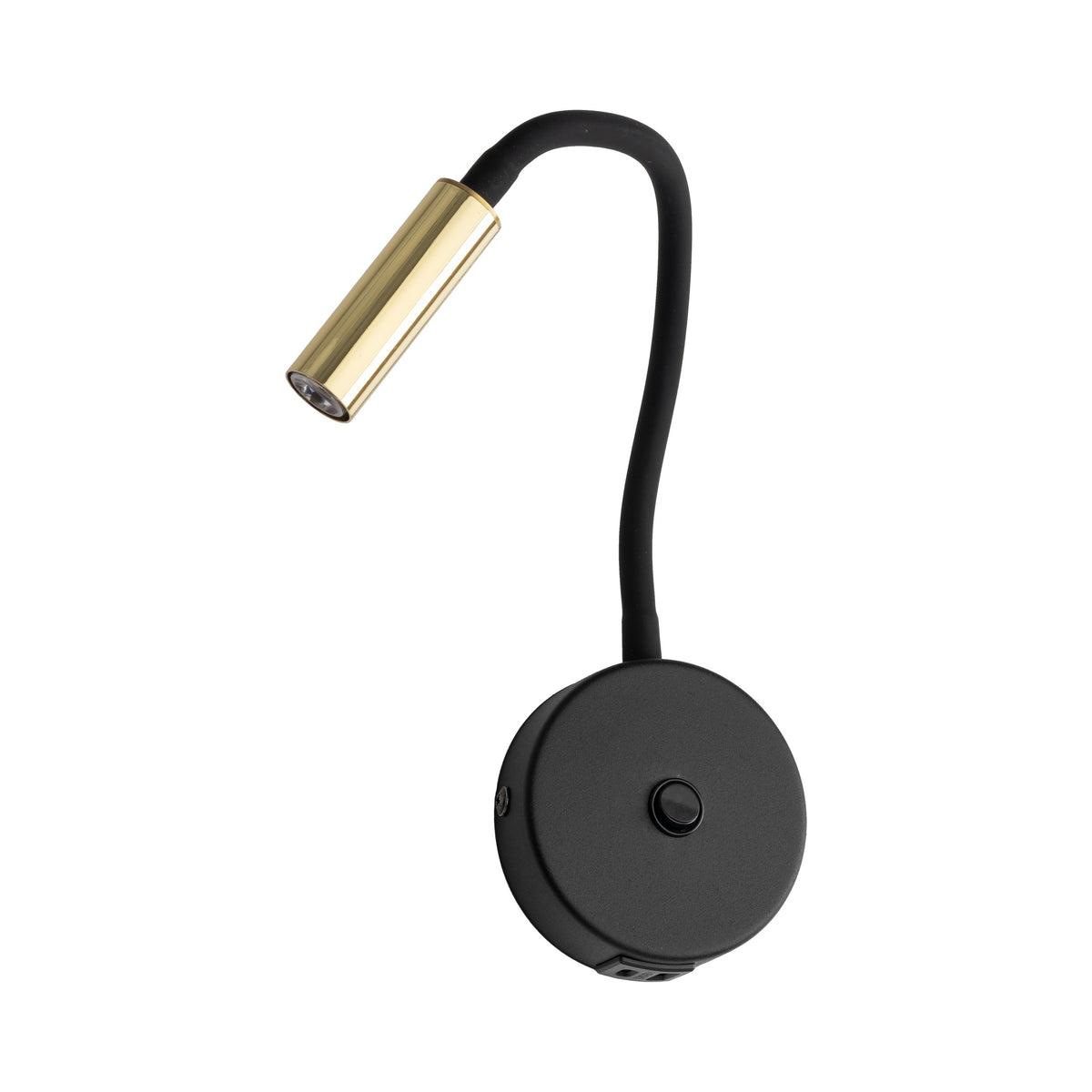 Aplica de perete Lagos Black/Gold USB 10201
