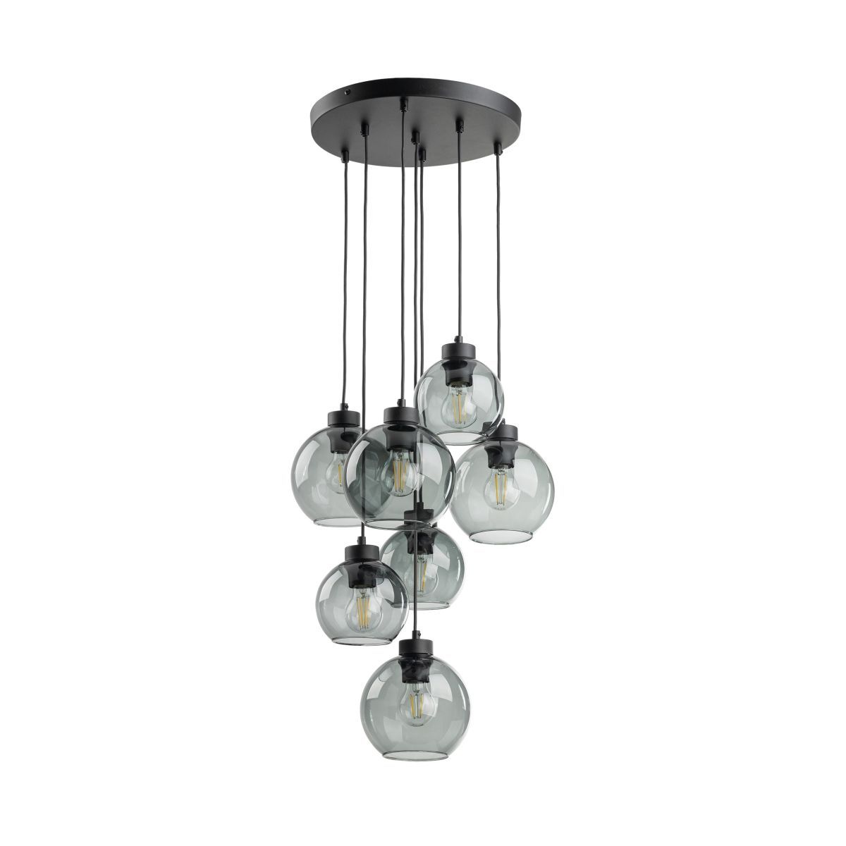 Lampă suspendată TK Lighting Cubus, grafit, 10207