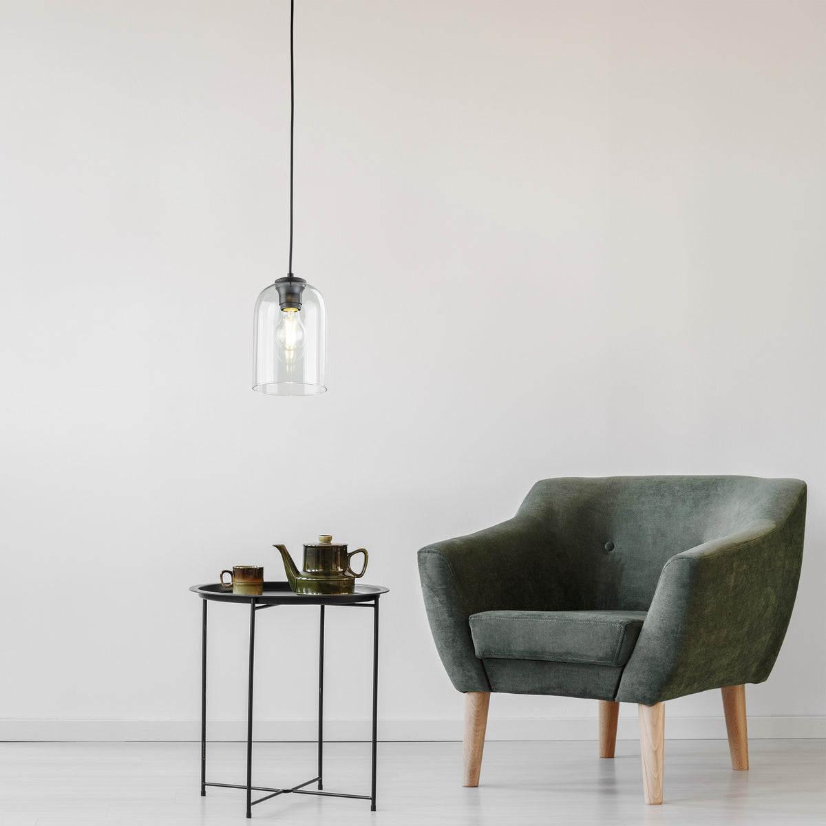 Pendul TK Lighting Molly 1, verde, 10298