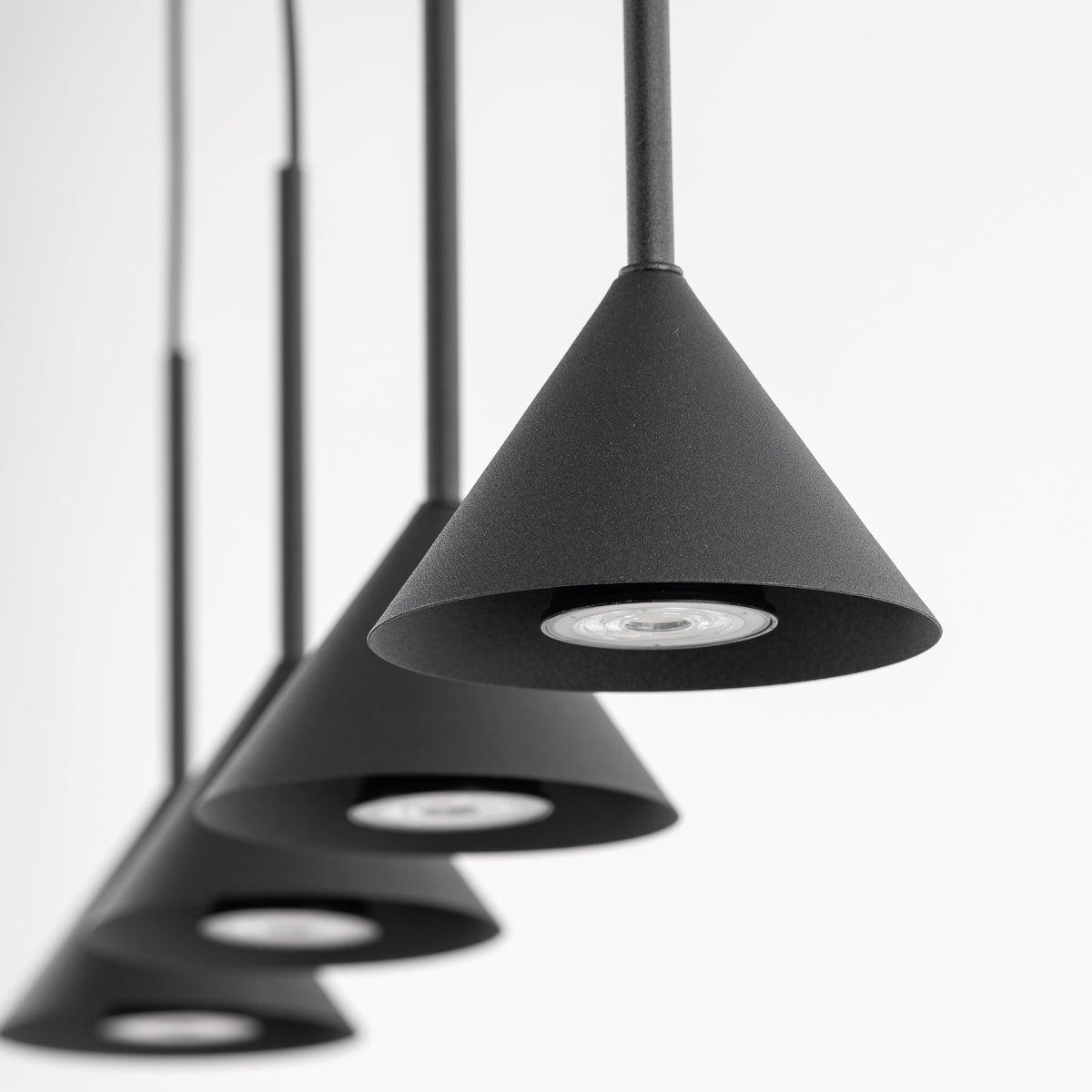 Lustră TK Lighting Cono 4, negru, 4 x GU10, 10305