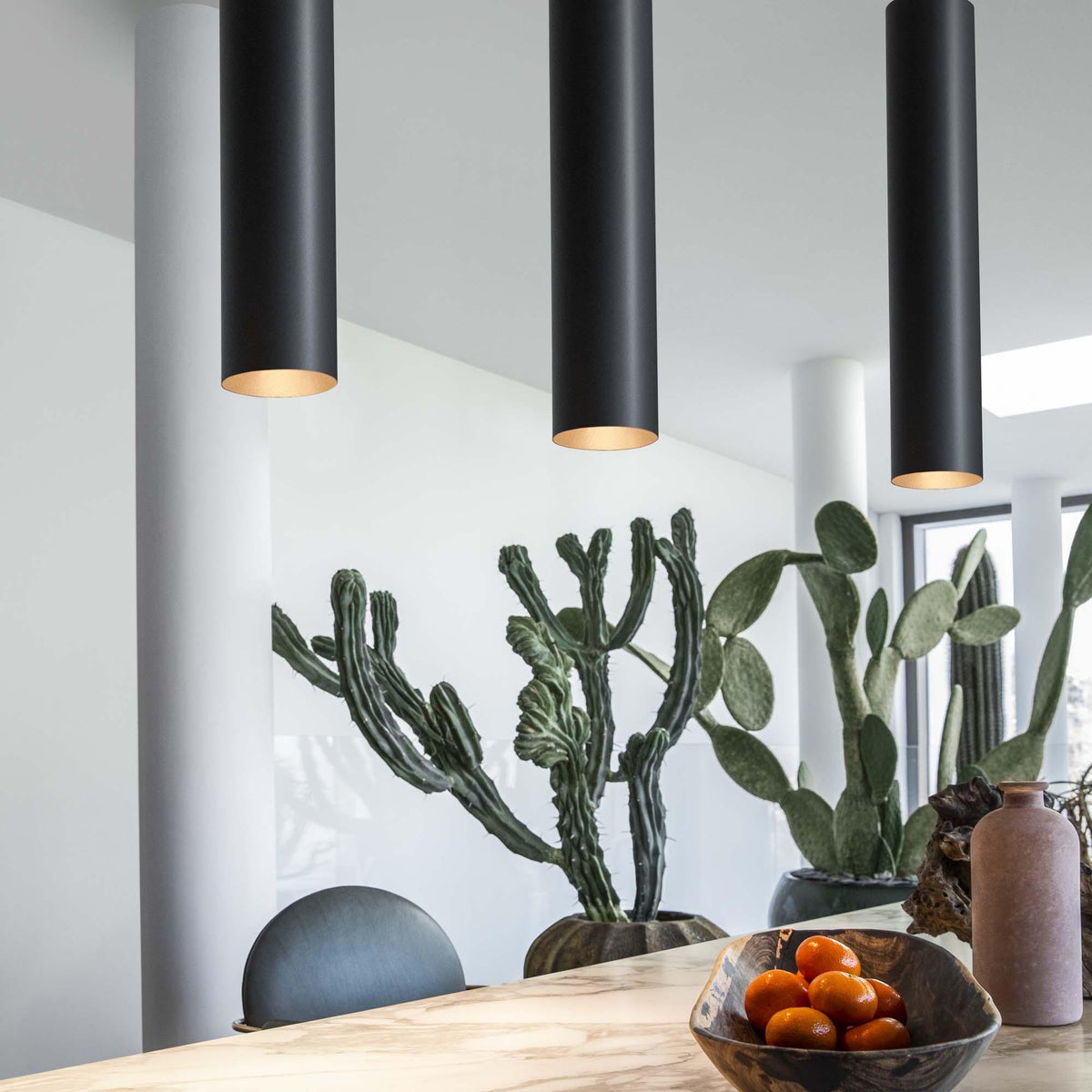 Pendul Ideal Lux Look SP1, negru, Ø6 cm, 104928