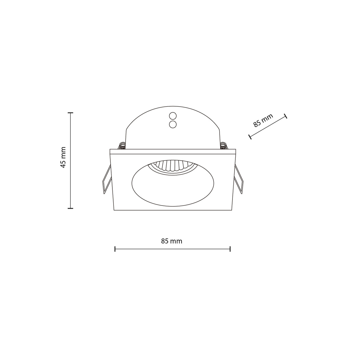 Plafonieră de exterior TK Lighting Prisma, alb, 10582