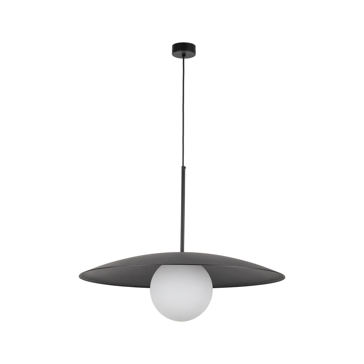Pendul TK Lighting Slate Glass, negru, 10637