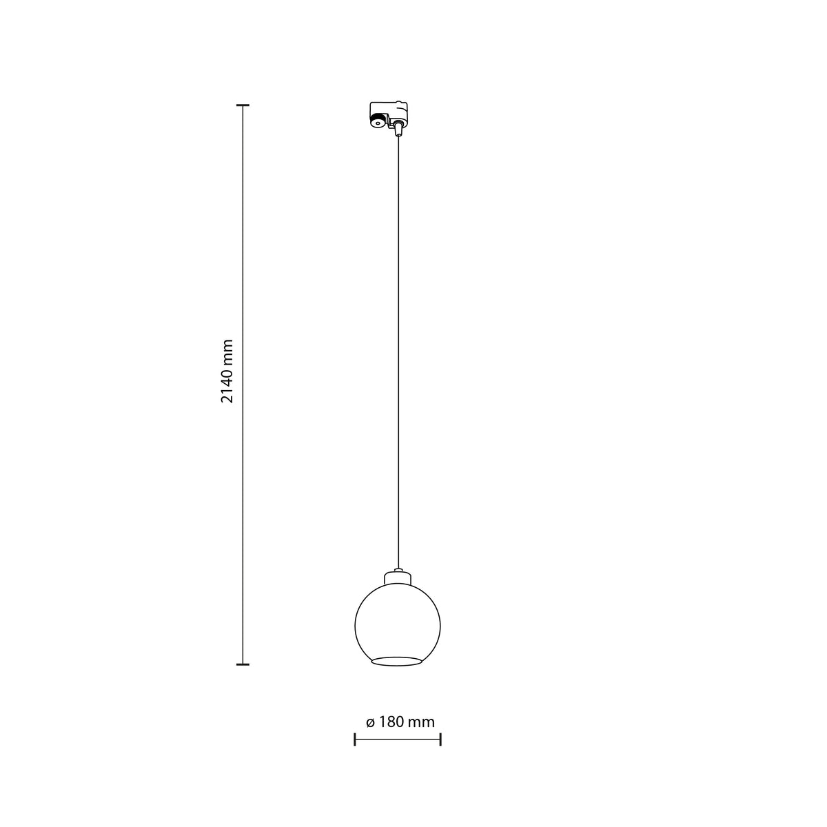 Spot pe șină TK Lighting Tracer Cubus, chihlimbar, 10667
