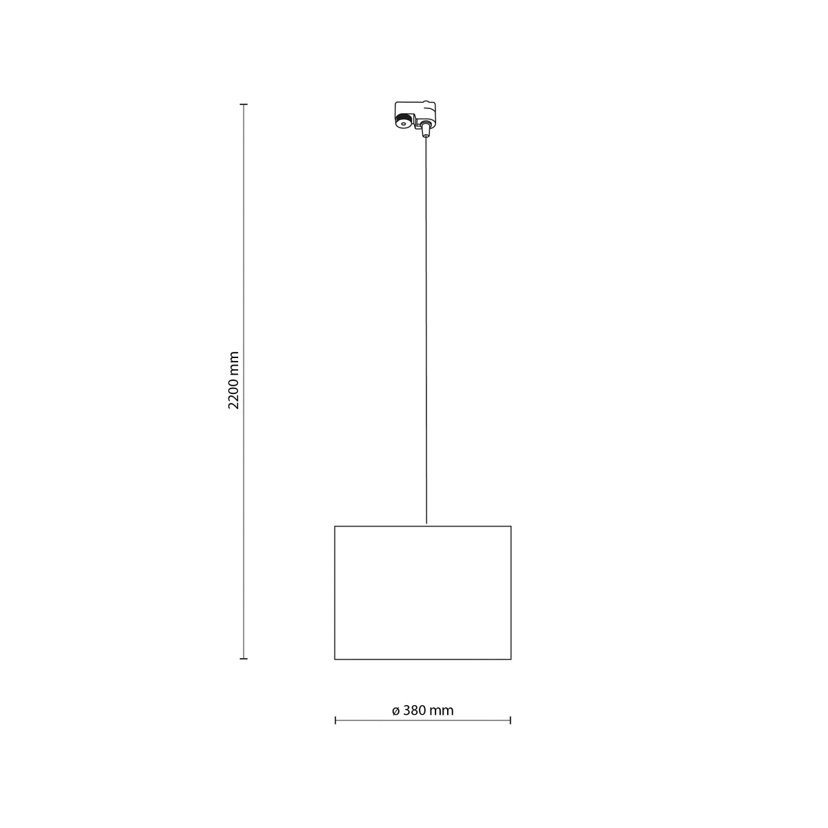 Spot pe șină TK Lighting Tracer 380, alb, 10671