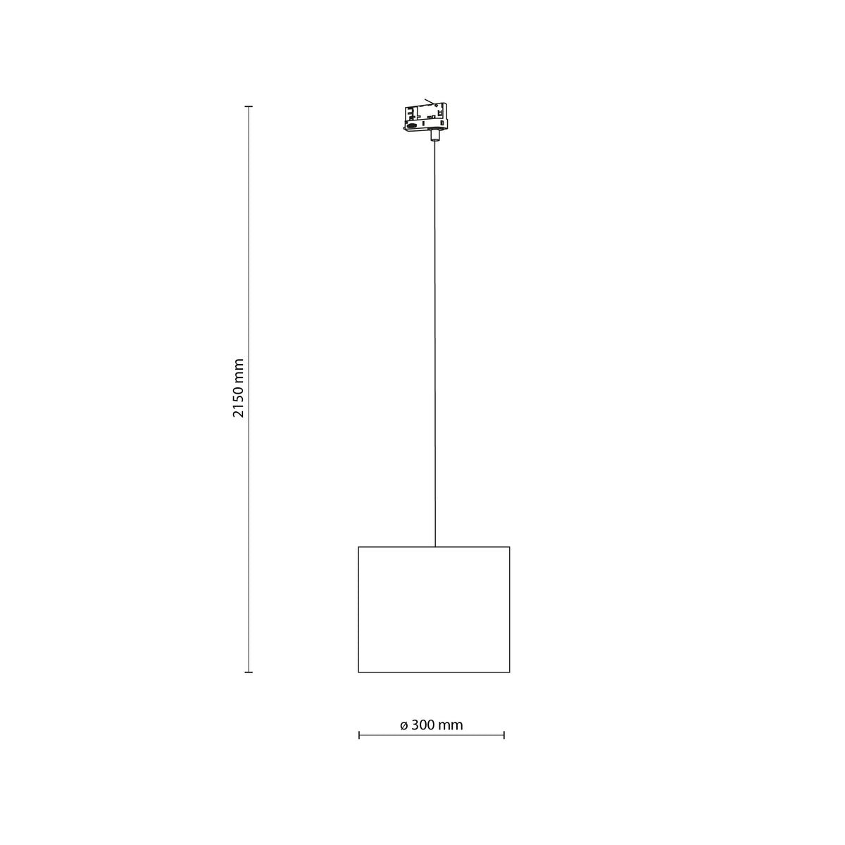 Spot pe șină TK Lighting Tracer 300 Trifazat, iută, 10692