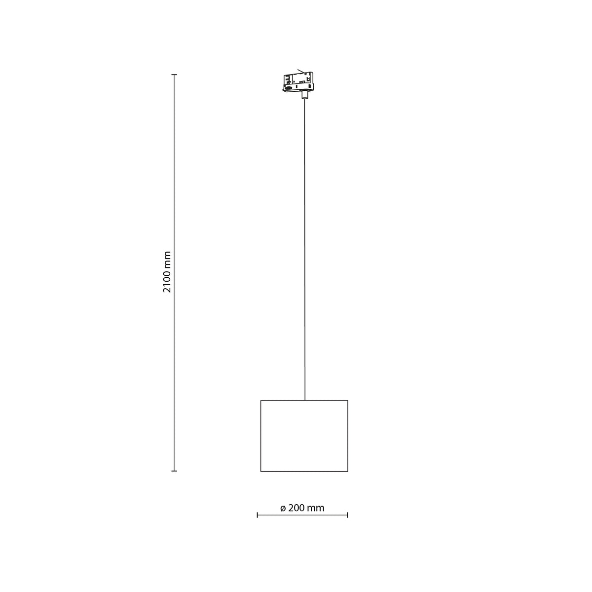 Spot pe șină TK Lighting Tracer 200 Trifazat, negru, 10697