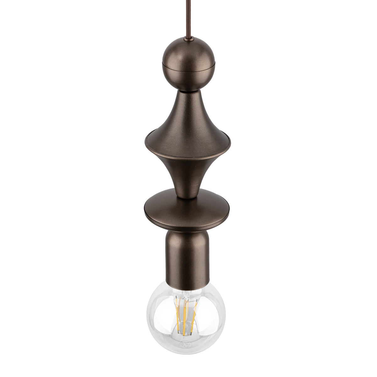 Pendul TK Lighting Tower, maro, 10703
