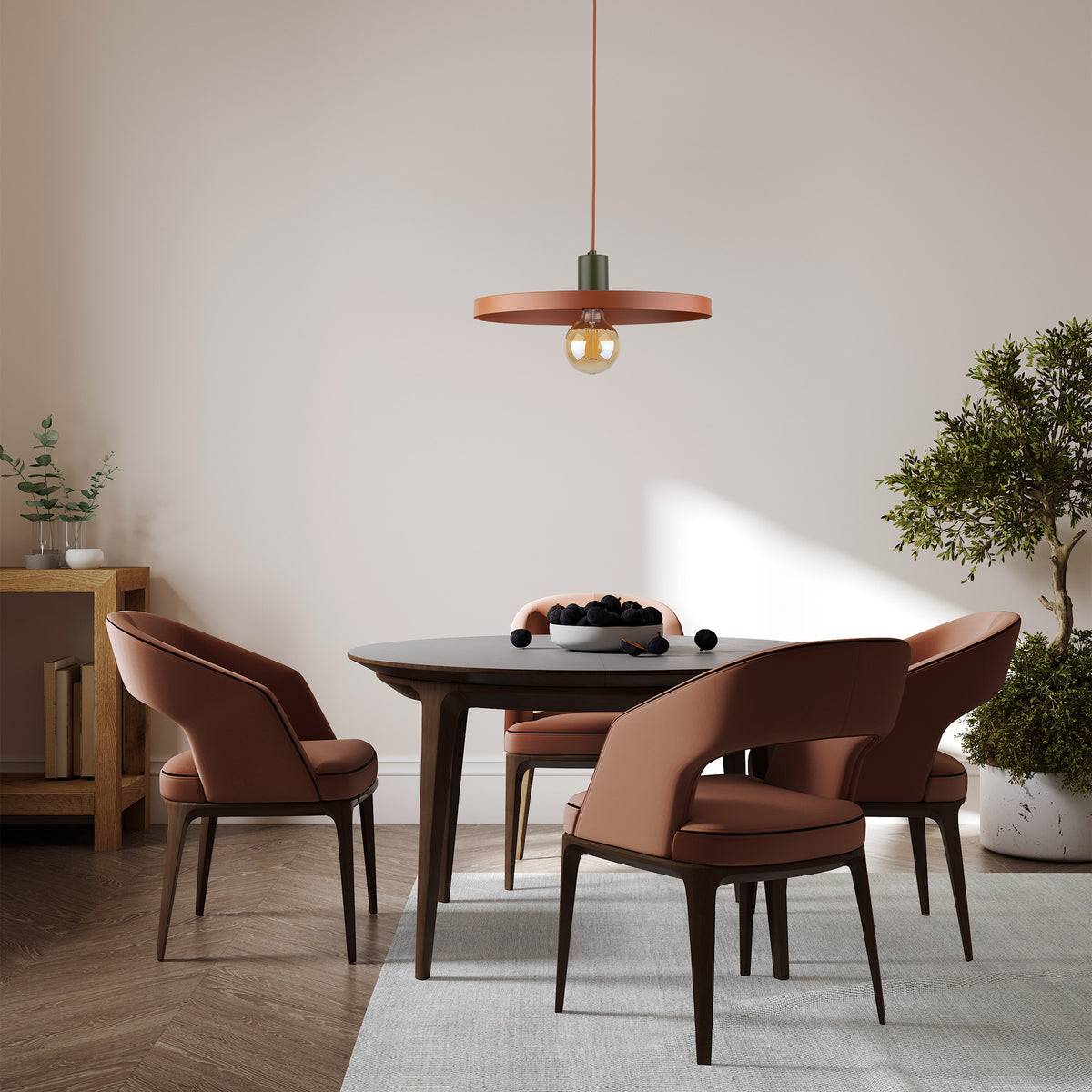 Pendul TK Lighting Sila 400, verde, cărămiziu, 10750