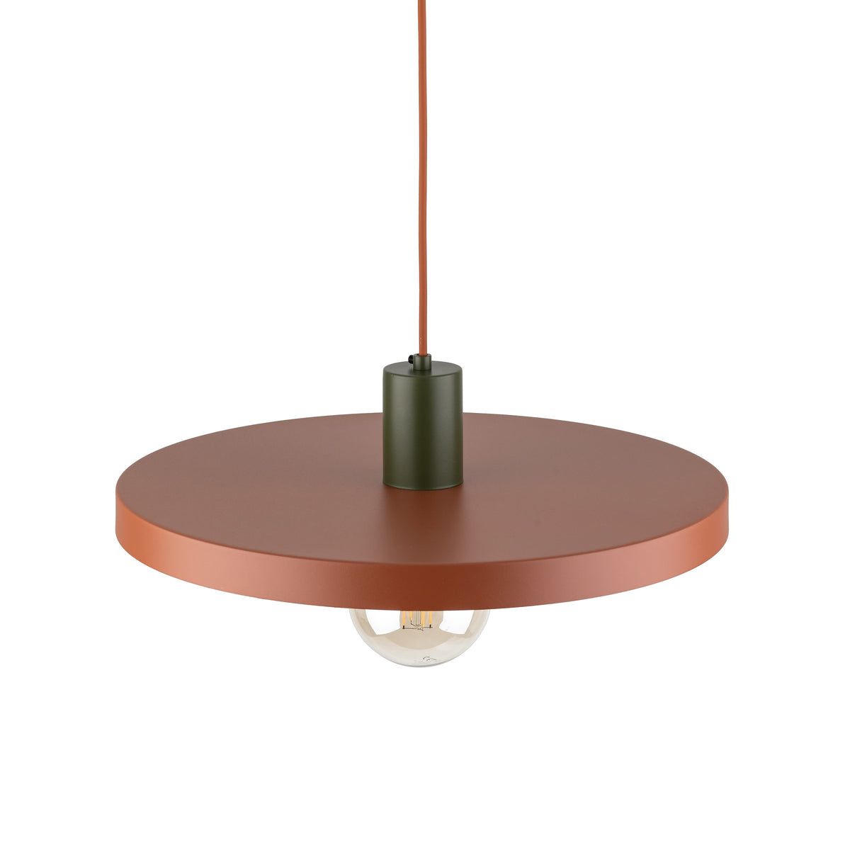Pendul TK Lighting Sila 400, verde, cărămiziu, 10750