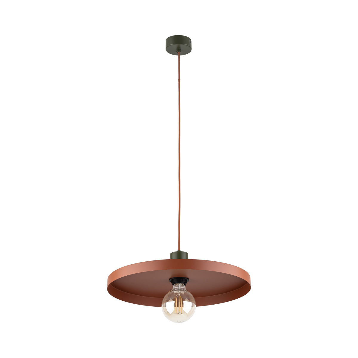 Pendul TK Lighting Sila 400, verde, cărămiziu, 10750