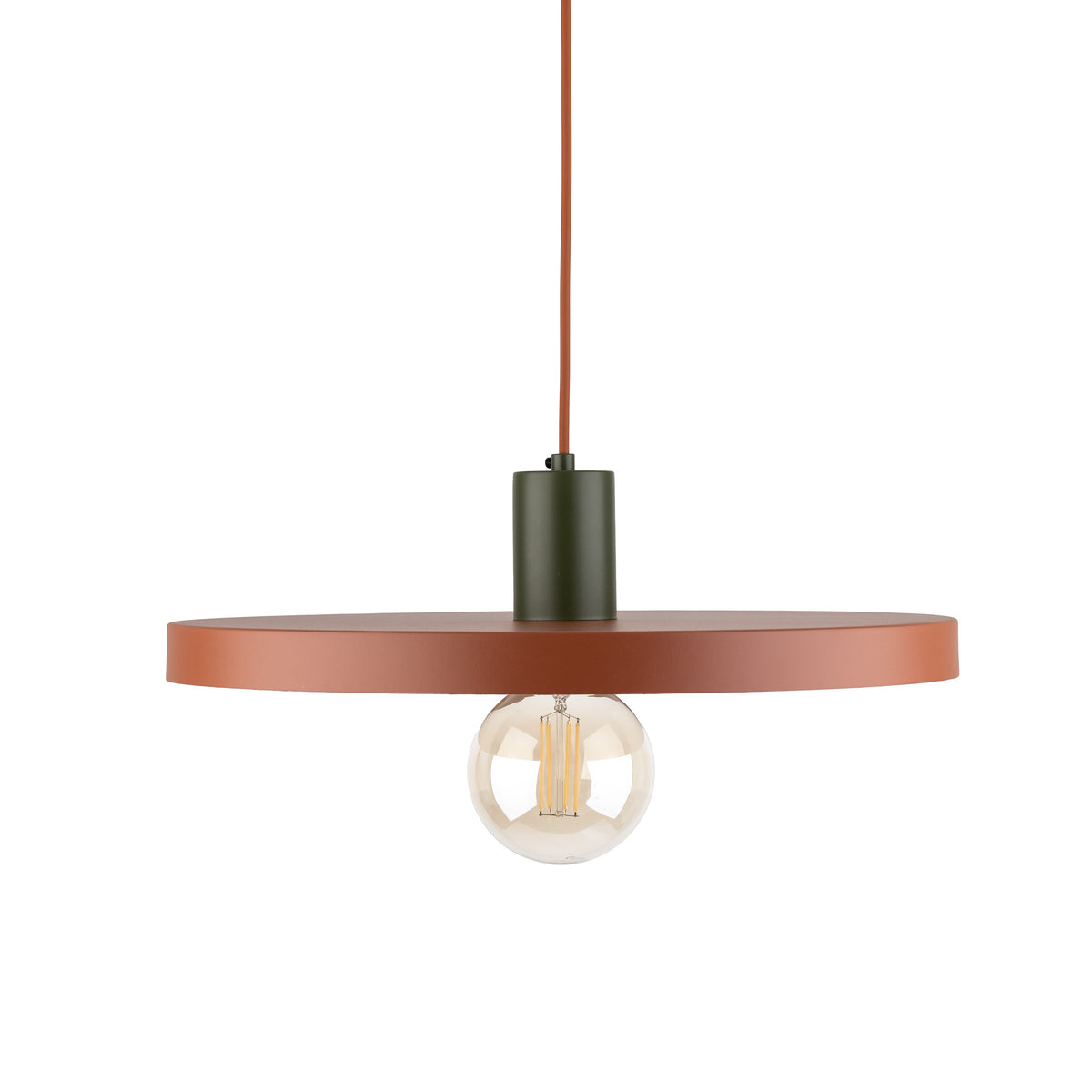 Pendul TK Lighting Sila 400, verde, cărămiziu, 10750