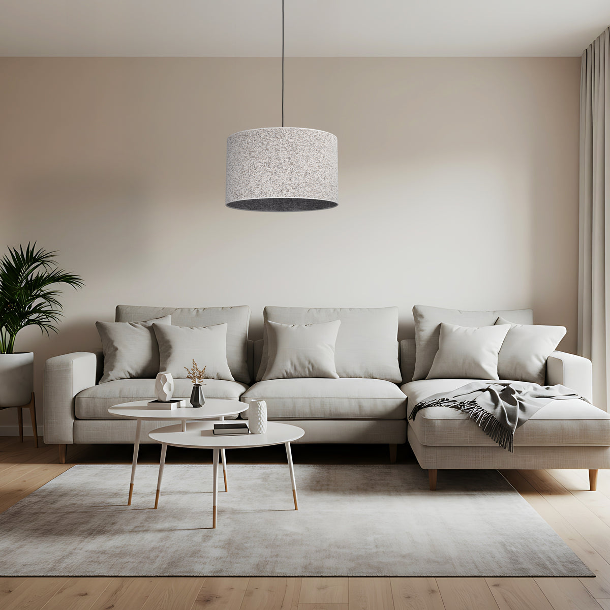 Pendul TK Lighting Vellum 500, negru, 10751