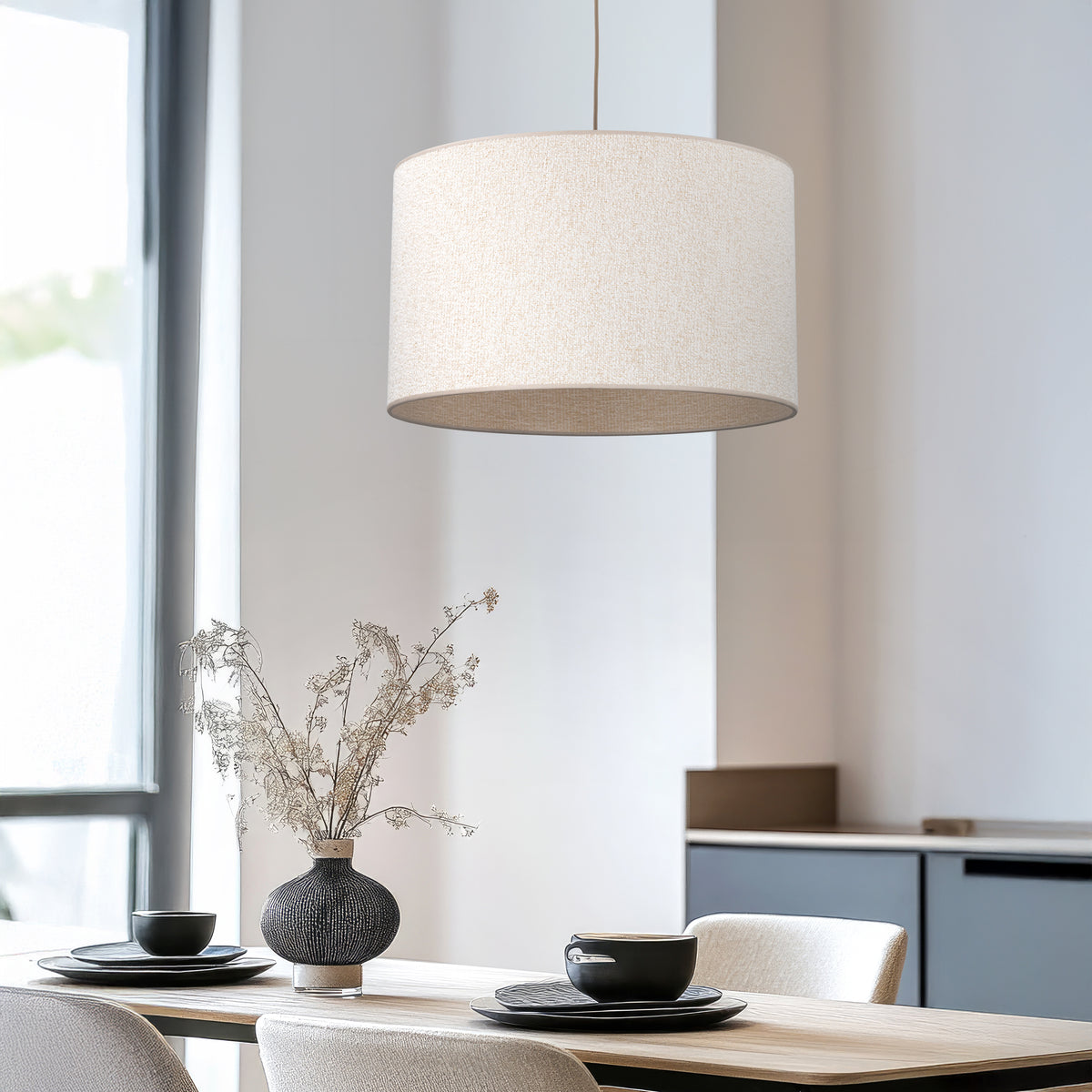 Pendul TK Lighting Vellum, nisip, 10753