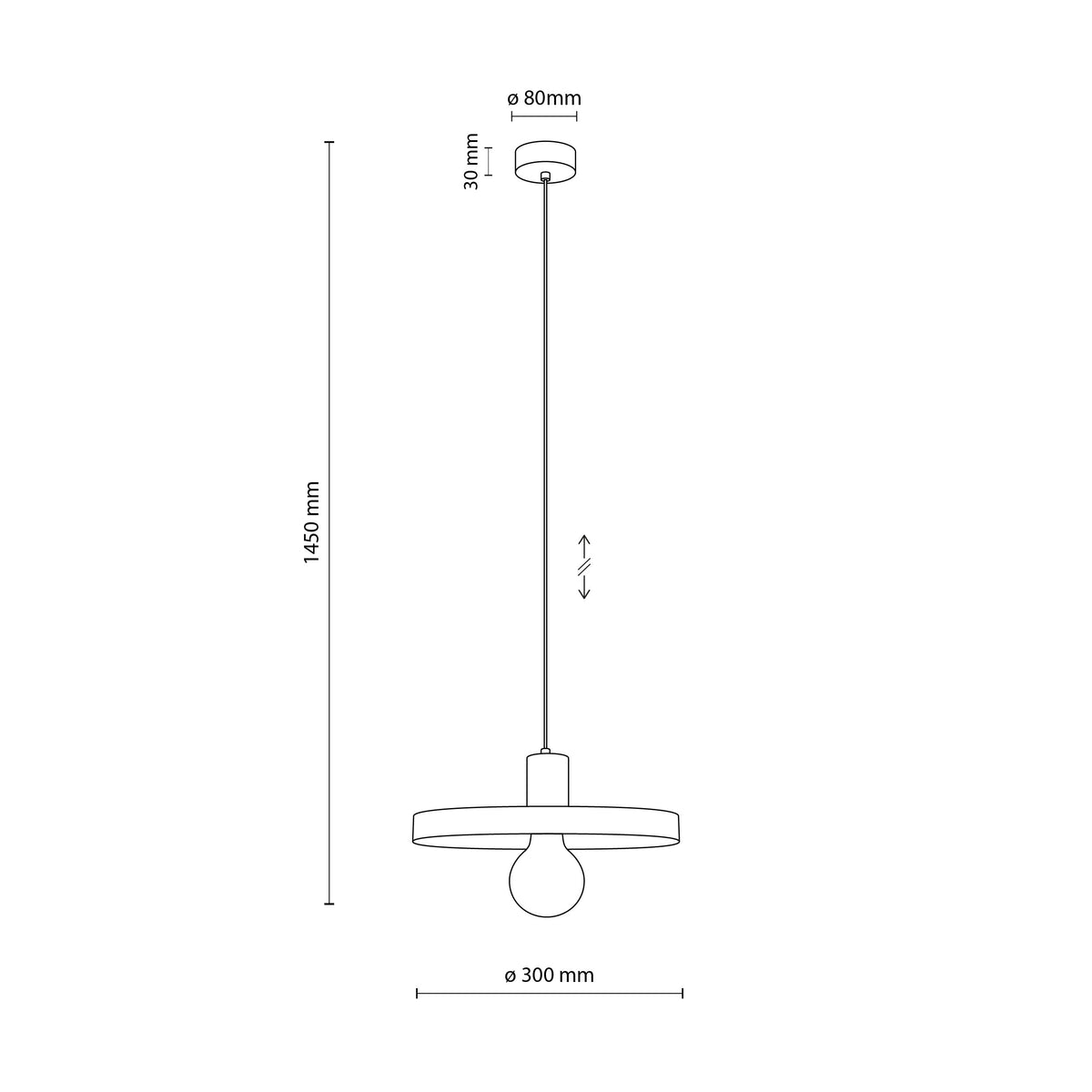 Pendul TK Lighting Sila 300, nisip, maro, 10757