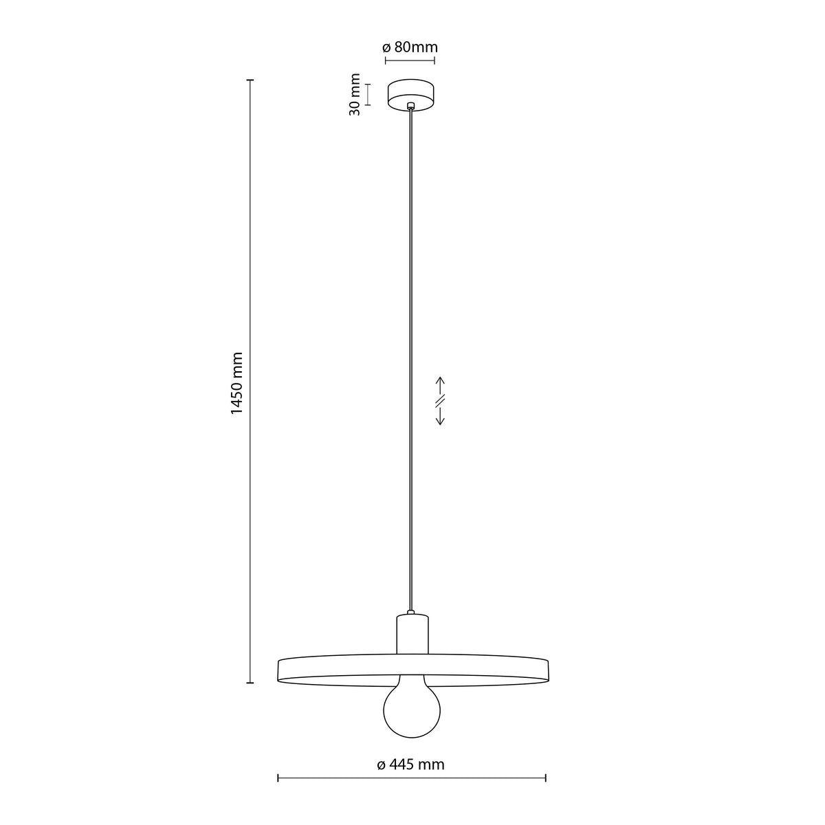 Pendul TK Lighting Sila Peapod 400, verde, 10762
