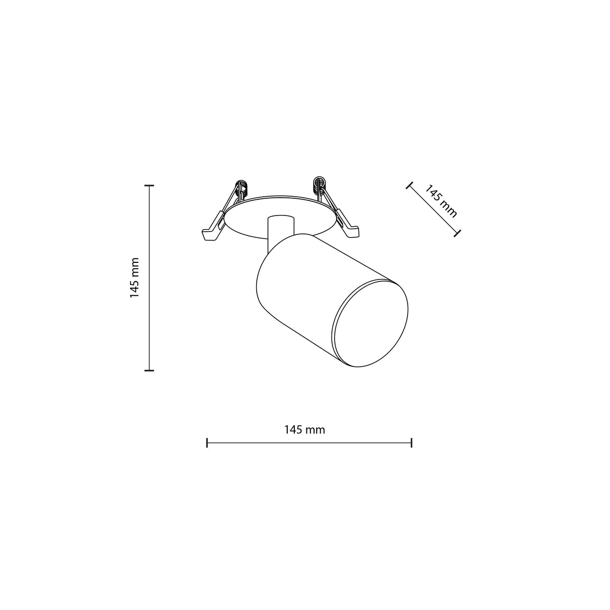 Aplică TK Lighting Nex Încastrat, alb, 10802