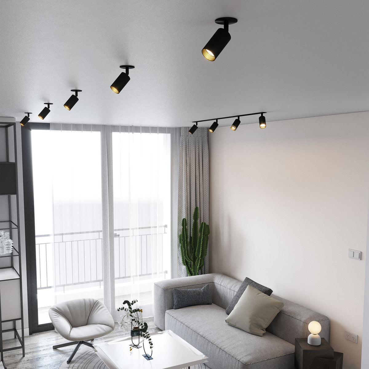 Aplică TK Lighting Amis Încastrat, negru, 10809