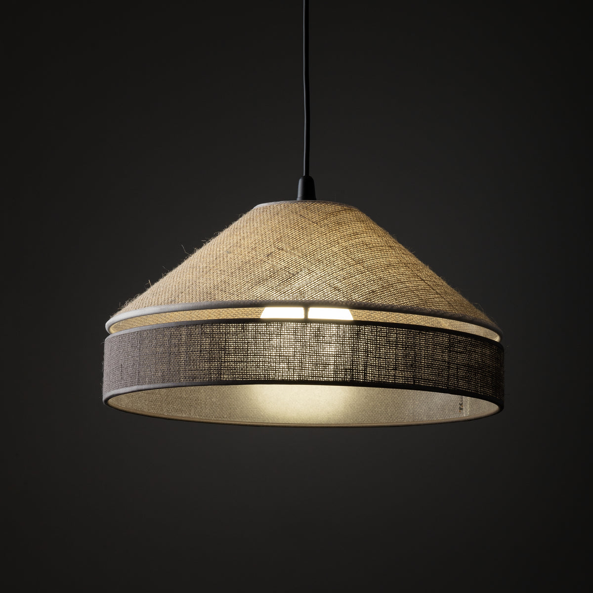 Pendul TK Lighting Eliss, negru, iută, 10874