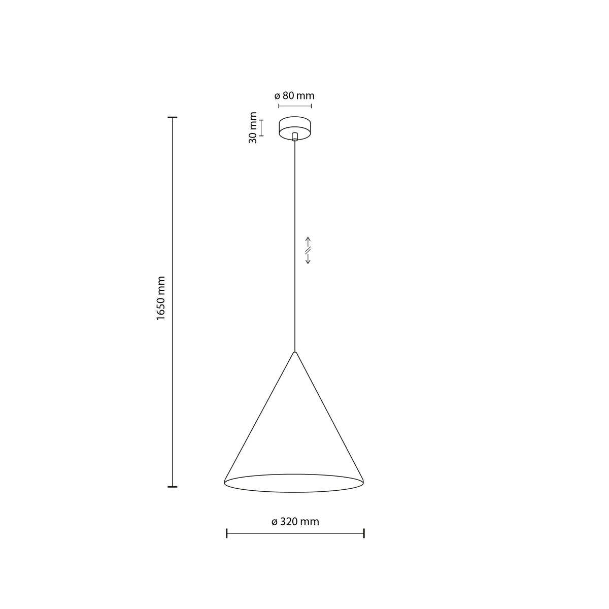 Pendul TK Lighting Cono Peapod L, 10887