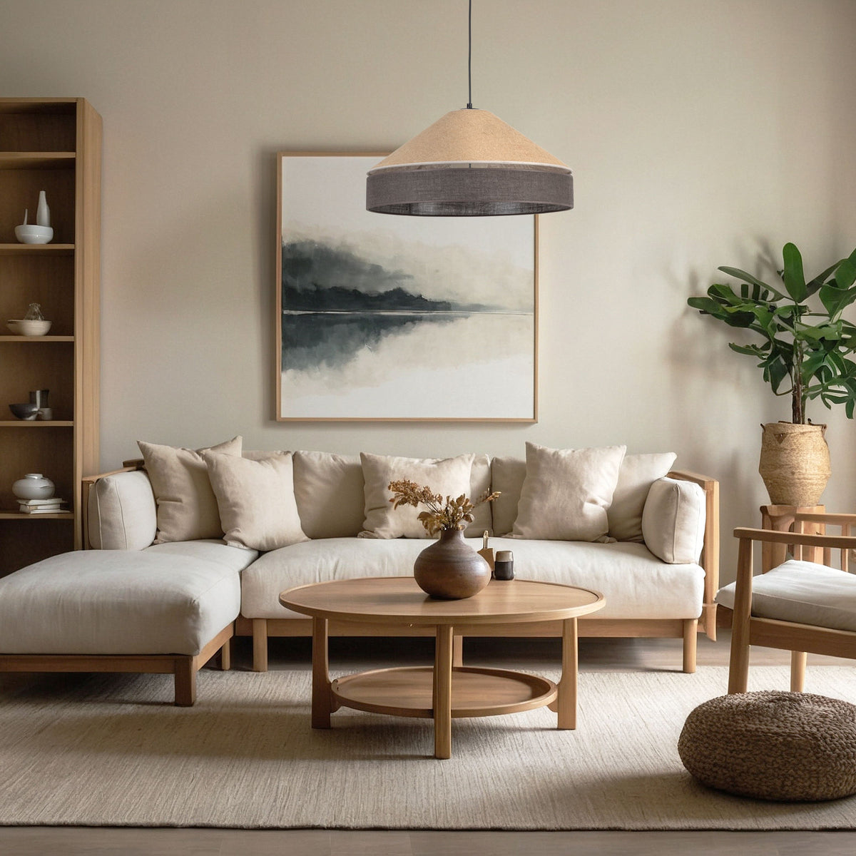 Pendul TK Lighting Eliss 500, iută, maro, 10895