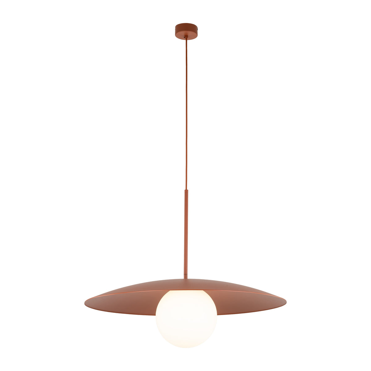 Pendul TK Lighting Slate Glass, cărămiziu, 10911